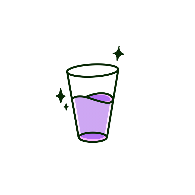 Illustration d'un verre d'eau
